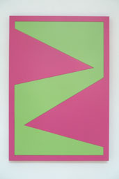 Framed 3 pink/green