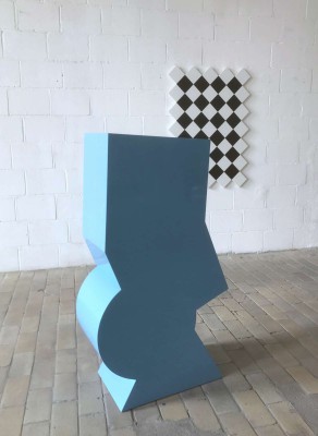 Blue sculpture