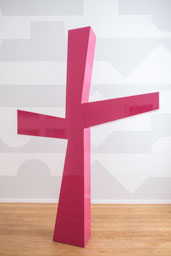 Wallpainting, Pink Cross