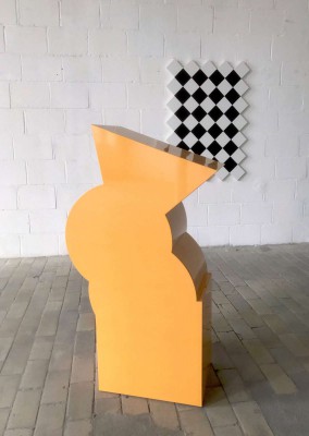 Orange sculpture